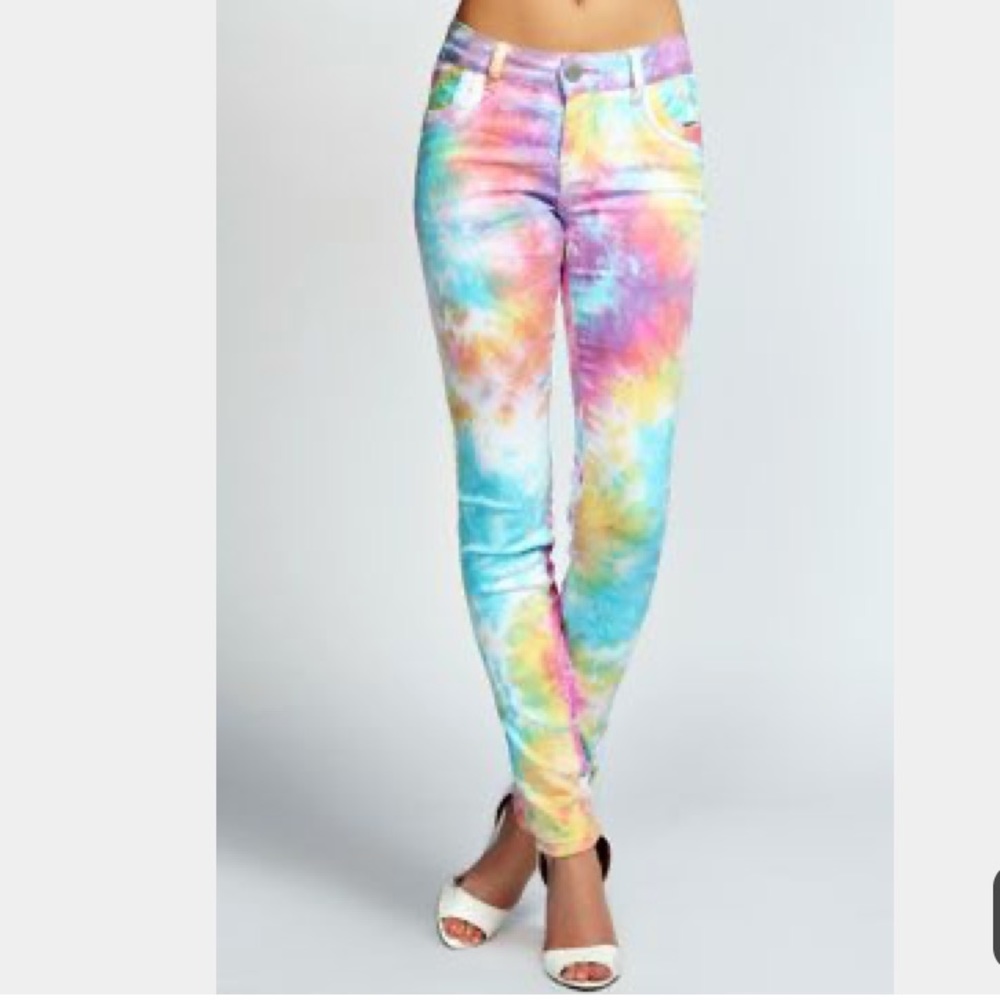 NWT Pistola tie die skinny jeans